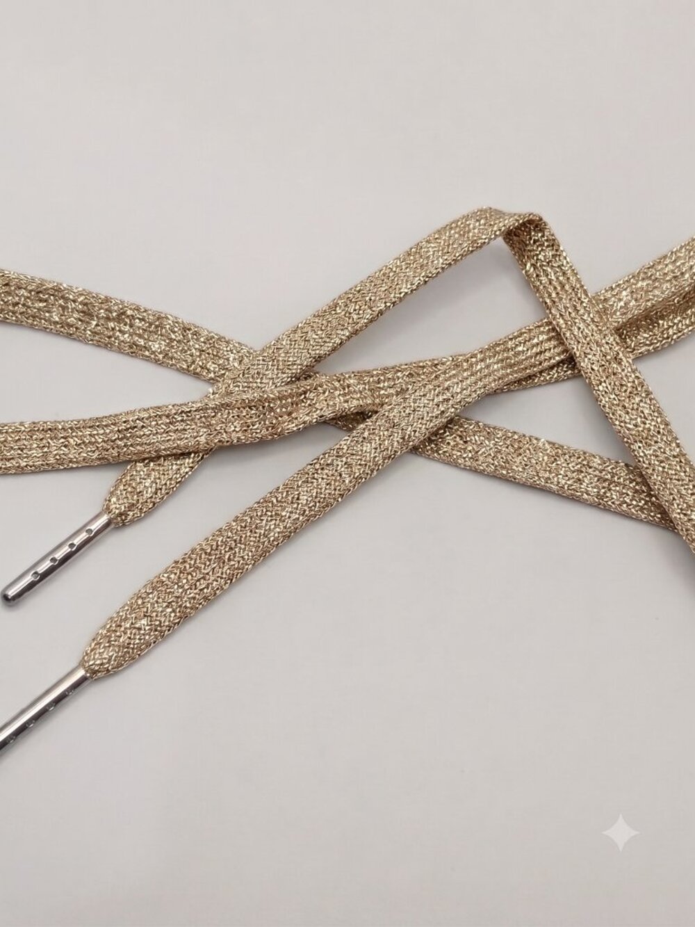 NWT Authentic Golden Goose Laces Metallic Gold
